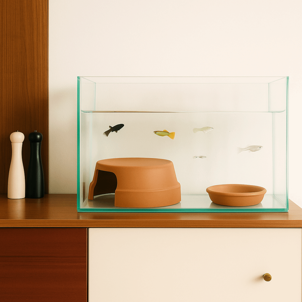 Hide Cave Ceramic - 다기능 세라믹 파충류 은신처 장식용 거북이