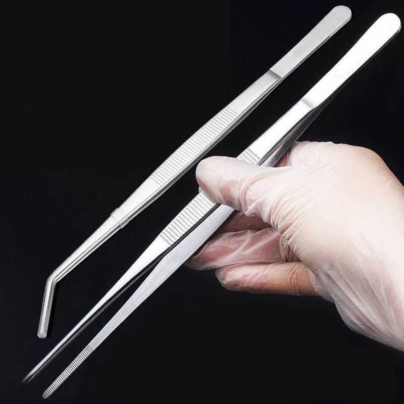 Feeding Tong Stainless - 스테인레스 다기능 스틸 엘보 핀셋 수족관