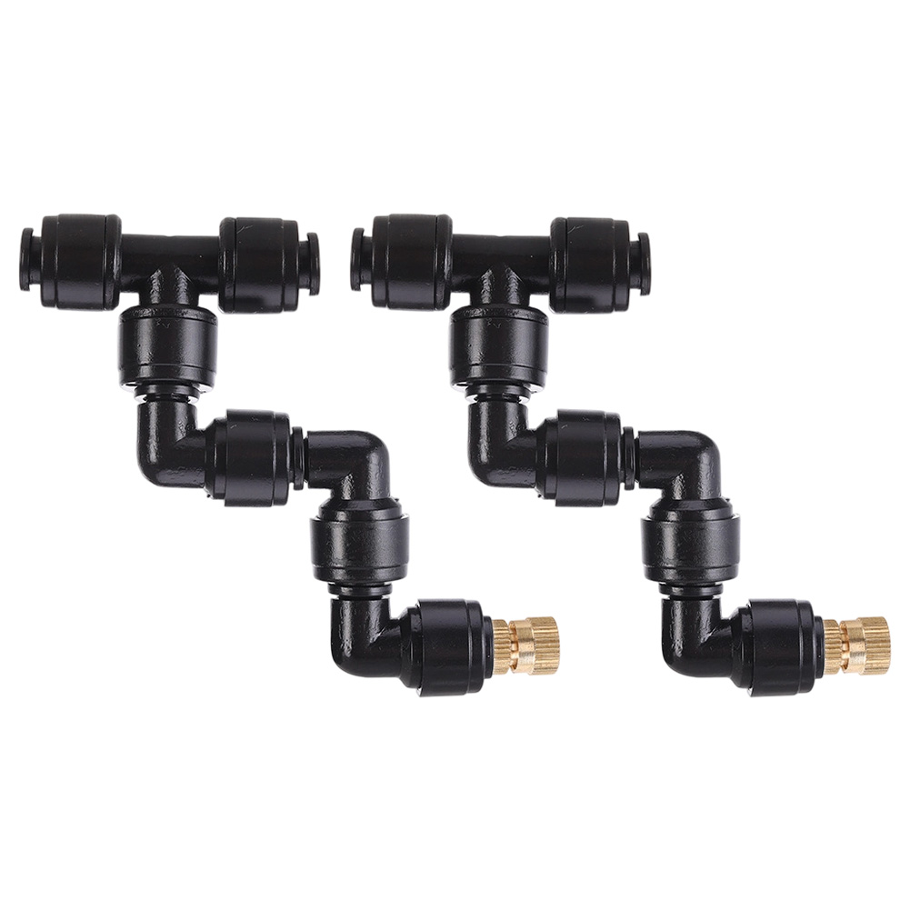 Misting Nozzle Reptile - 2 PCS 블랙 분무 노즐 360도
