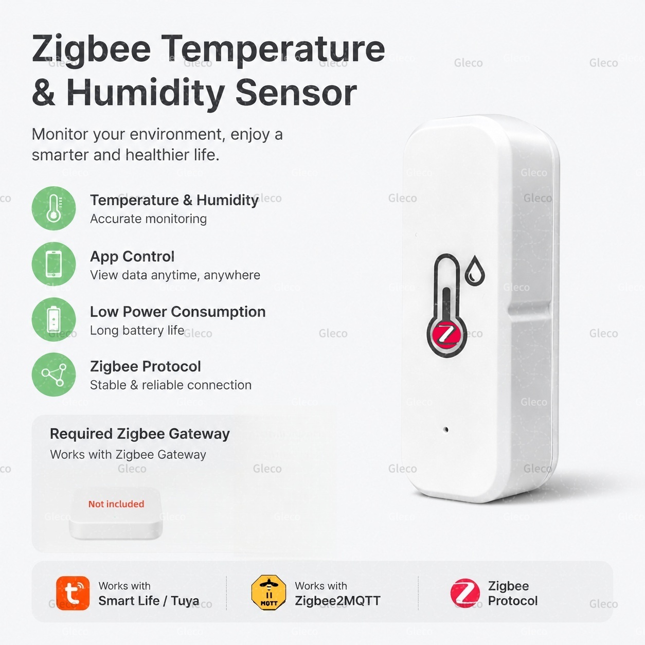 Digital Hygrometer Probe - Tuya Zigbee 3.0 온도 및 습도