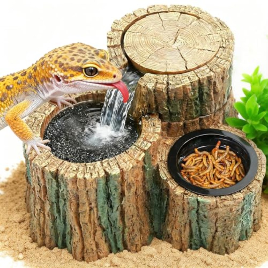 Water Dish Reptile - 2 in 1 파충류 물 분수대(식수통