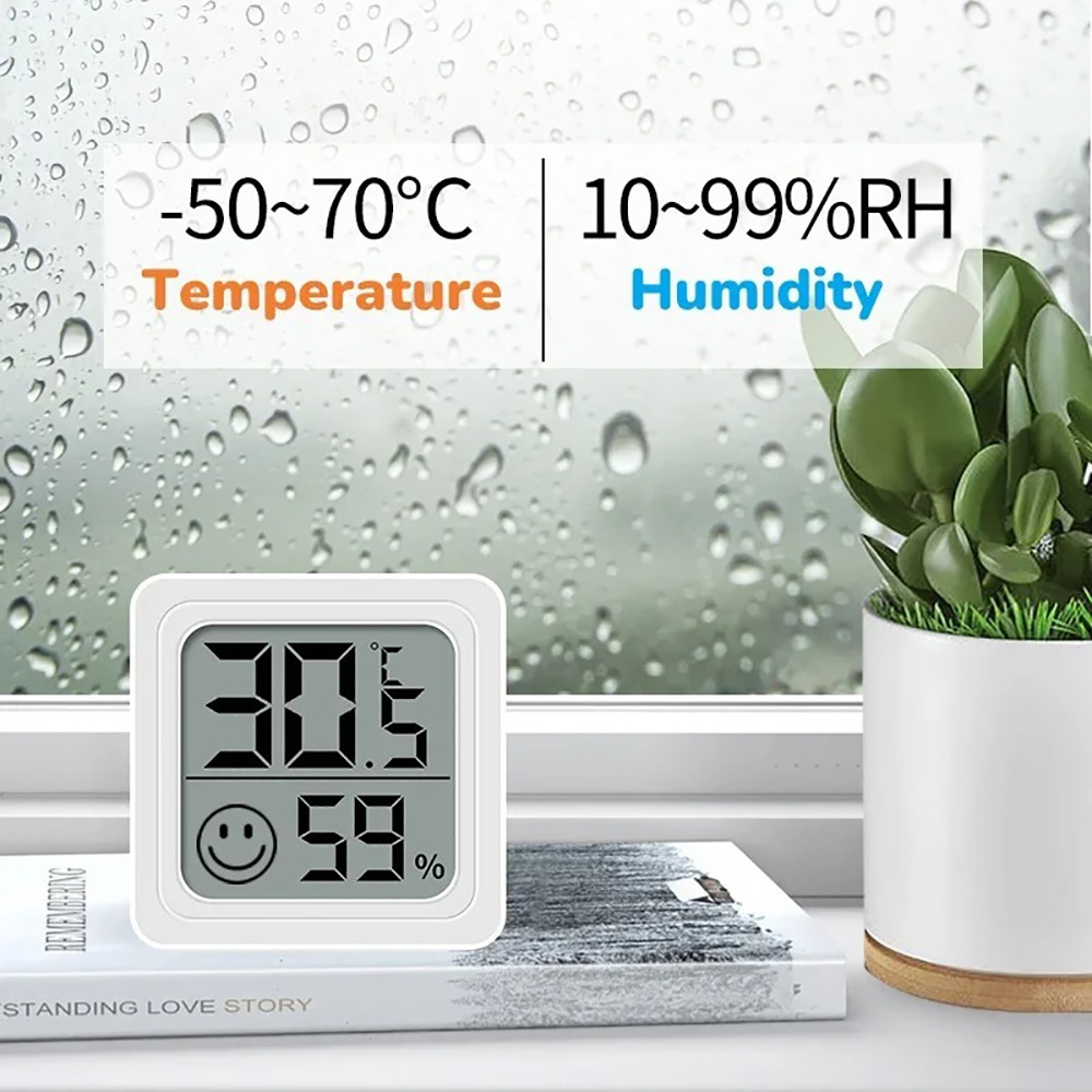 휴대용 LCD 디지털 온도계 습도계 책상 시계 실내 습 - Digital Hygrometer Probe 리뷰 및 가격