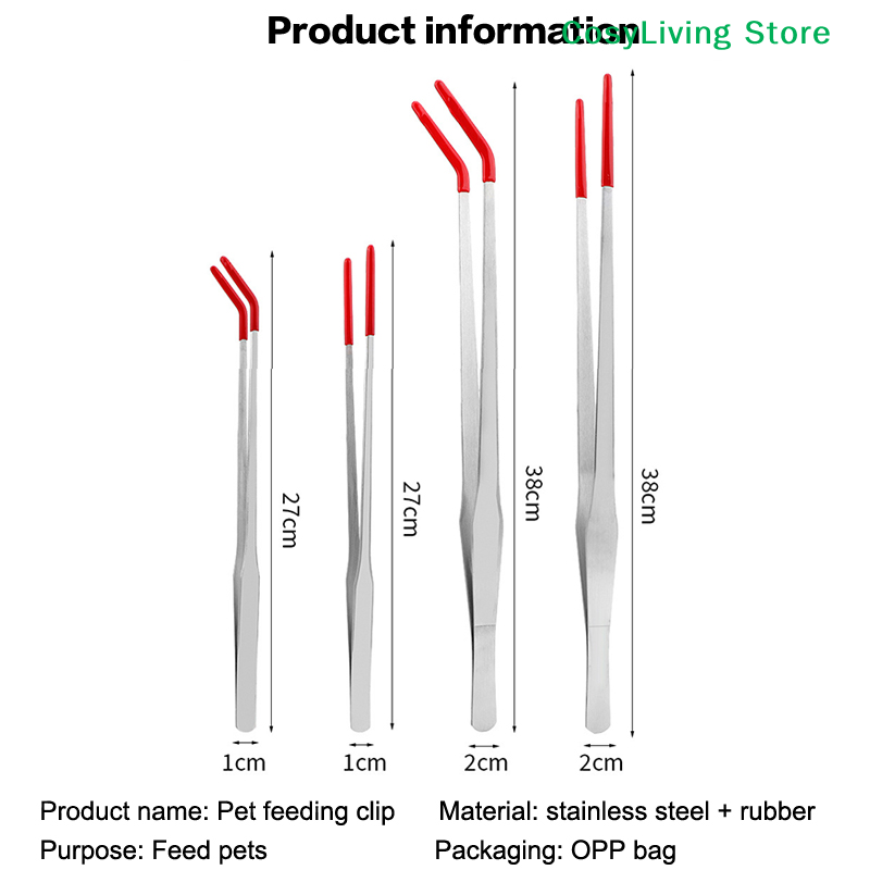 고무 팁이 있는 파충류 먹이주기 집게 스테인리스 수족관 - Feeding Tong Stainless 리뷰 및 가격