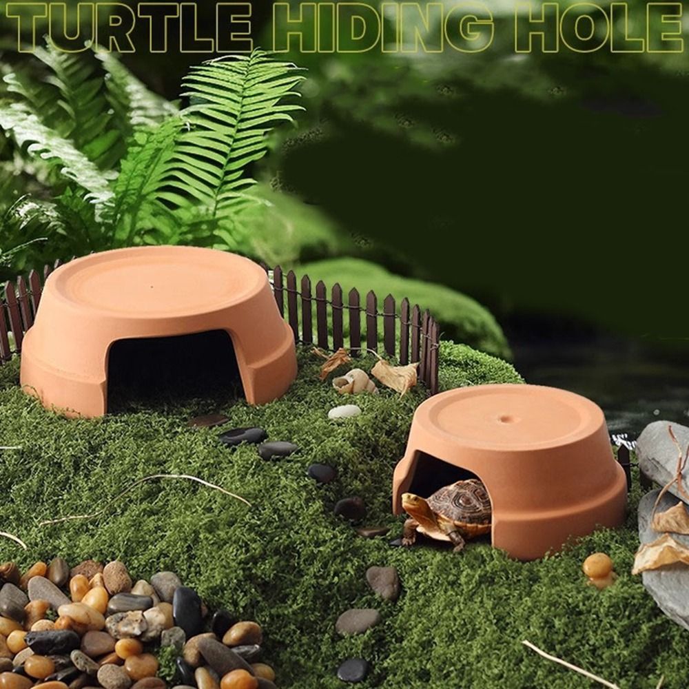 다기능 세라믹 파충류 은신처 장식용 거북이 은신처 입구 - Hide Cave Ceramic 리뷰 및 가격