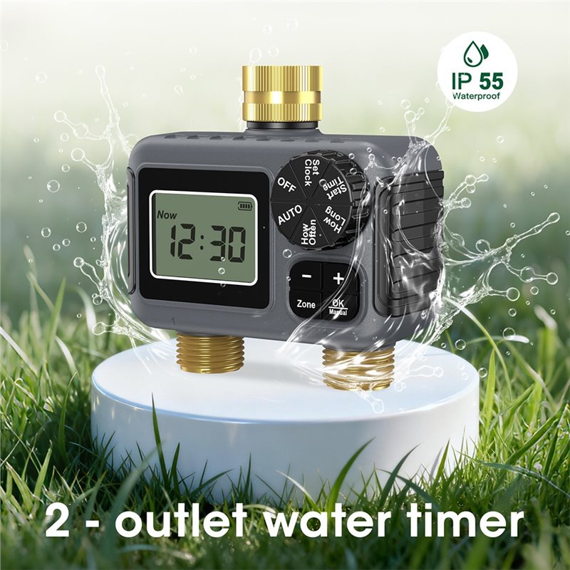 AY14 - 이중 콘센트 자동 관개 타이머 정원 물 타 - Timer Dual Outlet 리뷰 및 가격