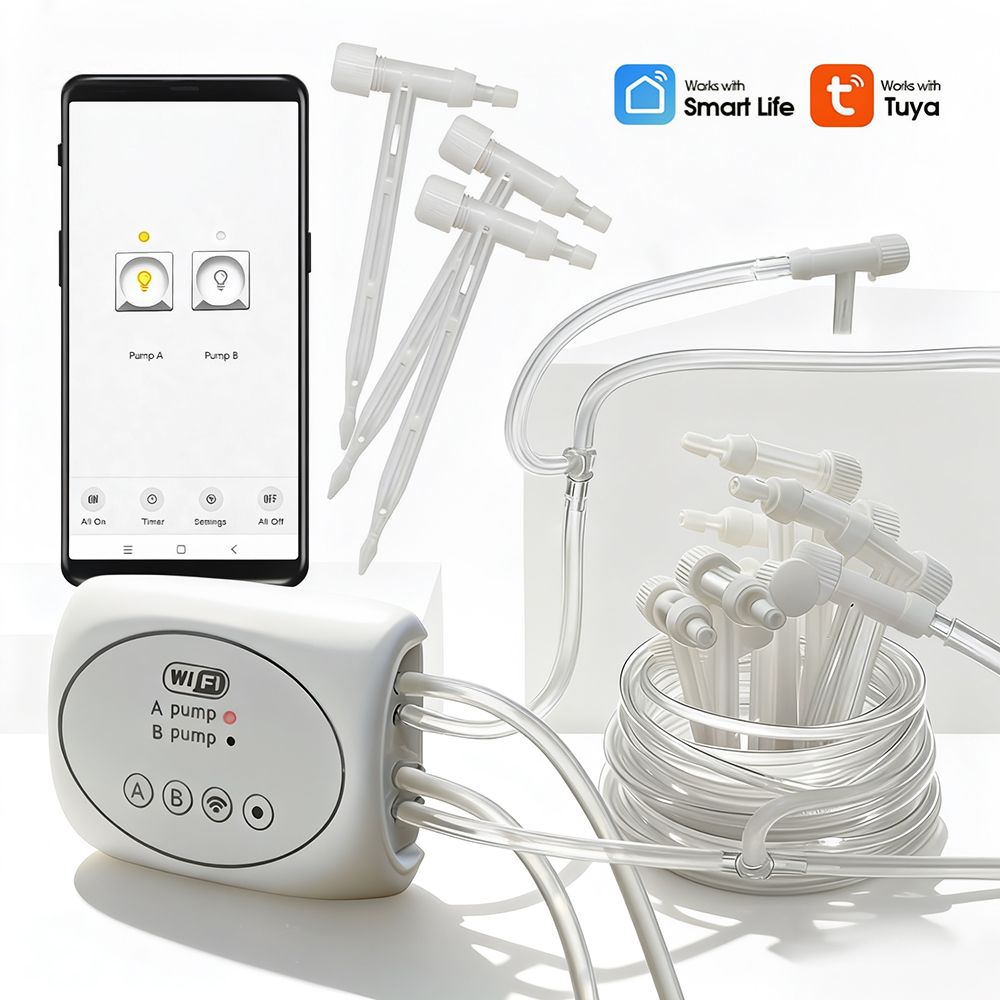 가정 정원용 와이파이 타이머 듀얼 아울렛 펌프 점적 관 - Timer Dual Outlet 리뷰 및 가격