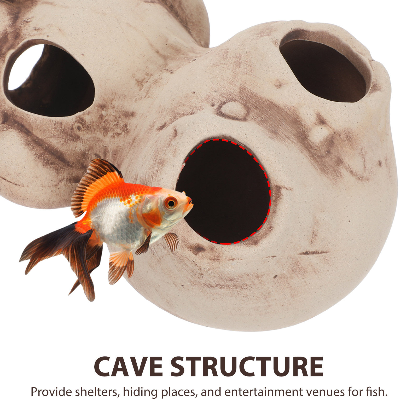 어항 새우 은신처, 새우 번식 동굴, 숨는 곳, 장식용 - Hide Cave Ceramic 리뷰 및 가격