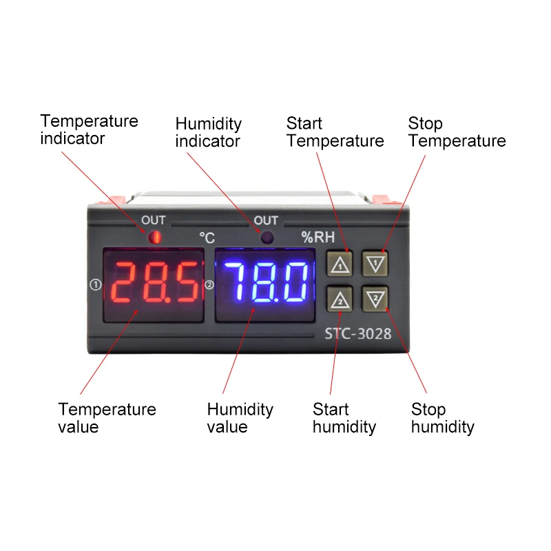 STC-3028 LED 디지털 온도 조절기 온도 습도  - Digital Hygrometer Probe 리뷰 및 가격