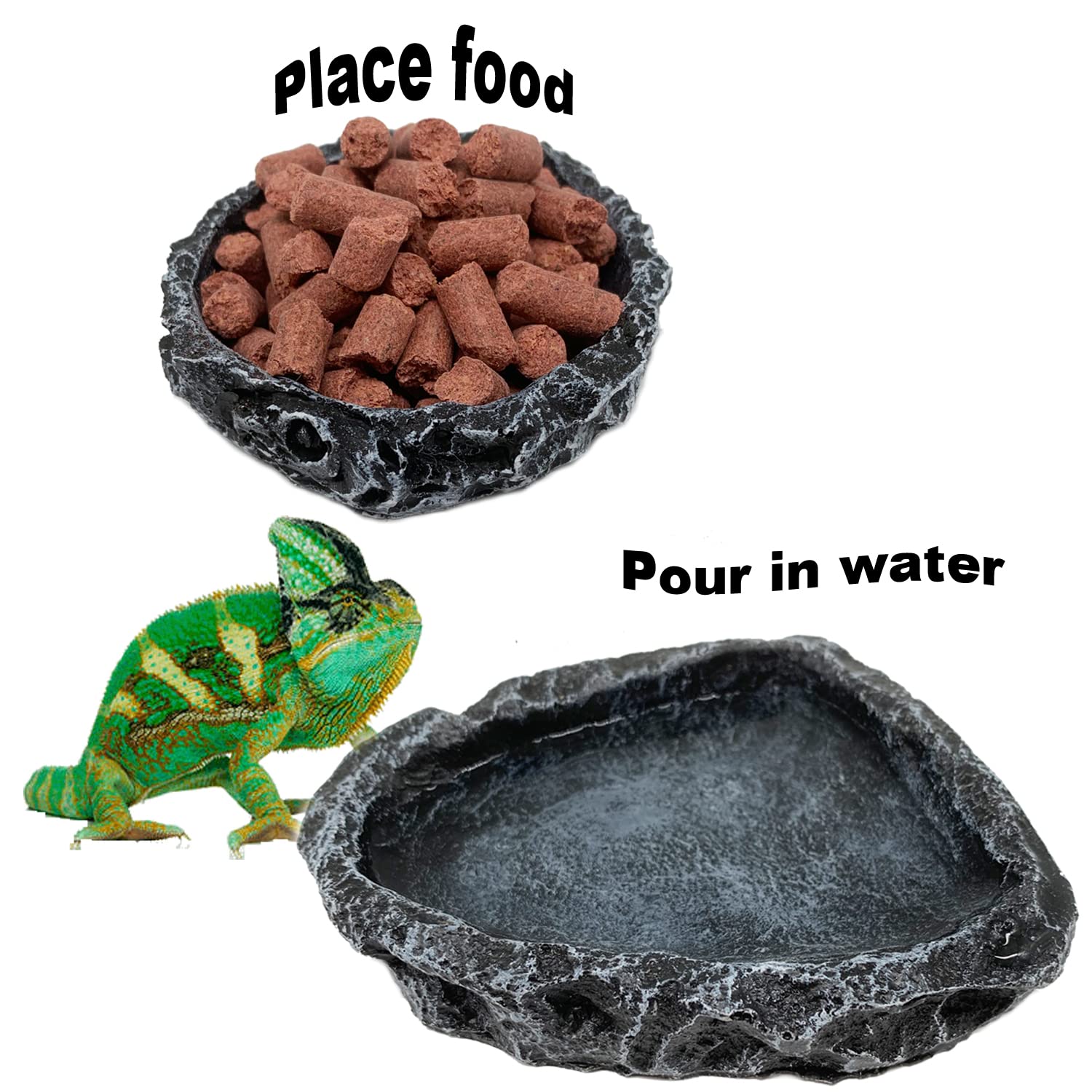 1/2팩 파충류 먹이 그릇 코너형, 파충류 물그릇, 먹 - Water Dish Reptile 리뷰 및 가격