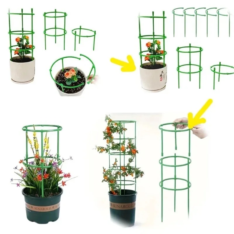 식물 지지대 정원 반원형 꽃꽂이 케이지 식물 성장 고정 - Vine Climbing Plastic 리뷰 및 가격