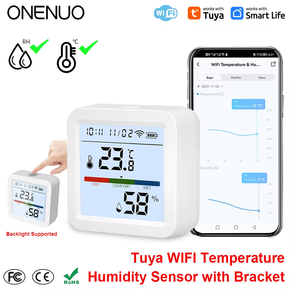 ONENUO Tuya WIFI 온도 습도 센서 습도계  - Digital Hygrometer Probe 리뷰 및 가격