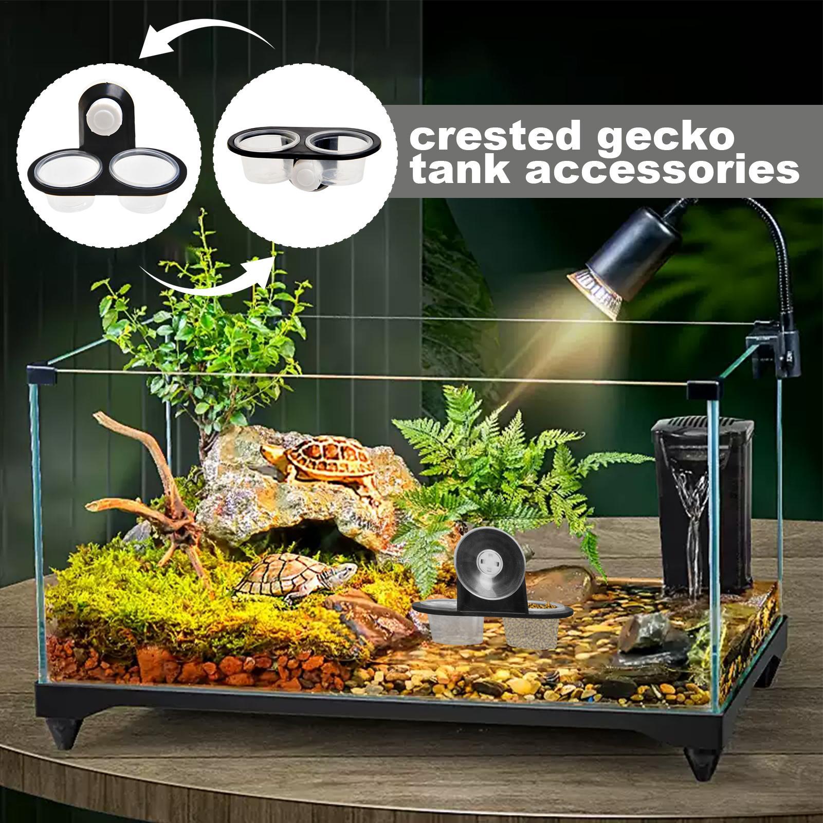 게코 먹이 접시, 게코 물통 디스펜서, 4컵 레지 액세 - Water Dish Reptile 리뷰 및 가격