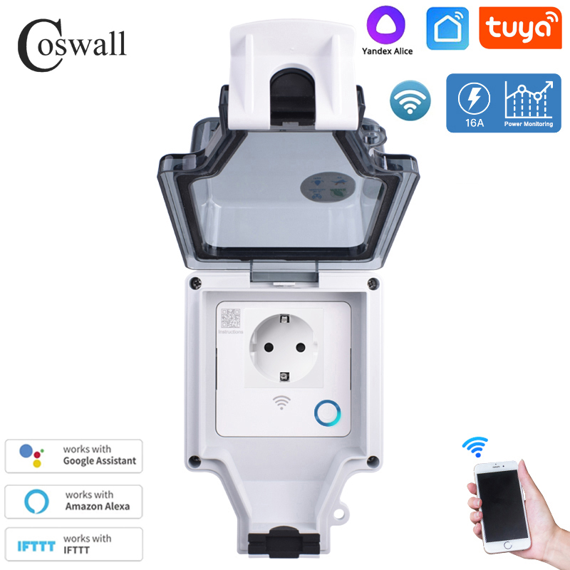Coswall Tuya Wifi Yandex Alice - Timer Dual Outlet 리뷰 및 가격