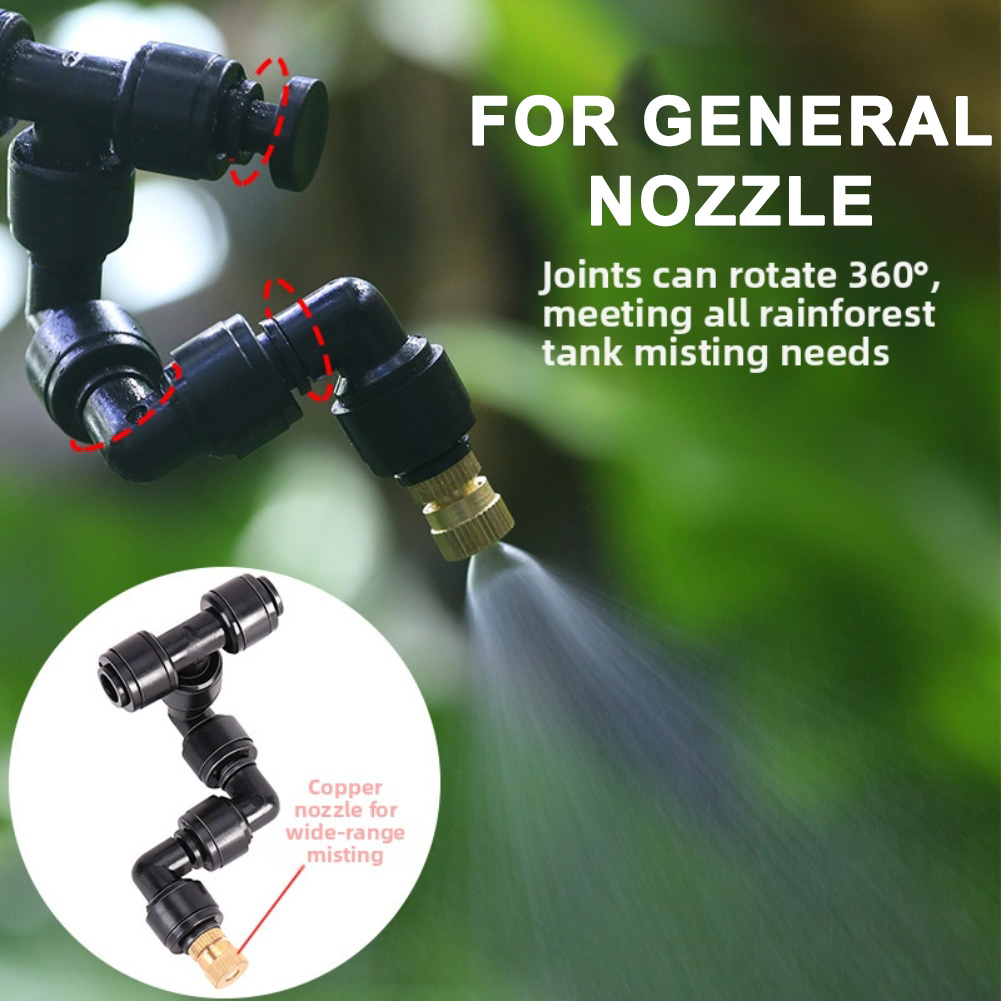 2 PCS 블랙 분무 노즐 360도 조절 가능한 미스트 - Misting Nozzle Reptile 리뷰 및 가격