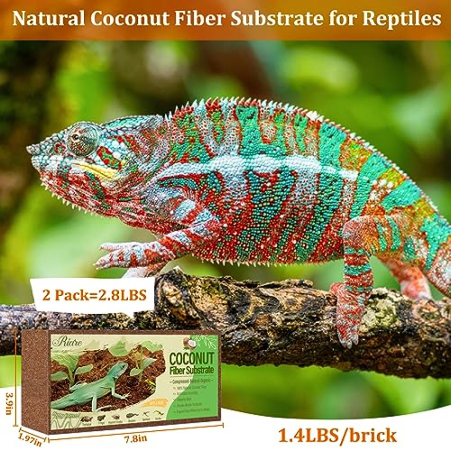 파충류를 위한 천연 코코넛 섬유 매체 - 파충류, 거북 - Substrate Coconut Fiber 리뷰 및 가격
