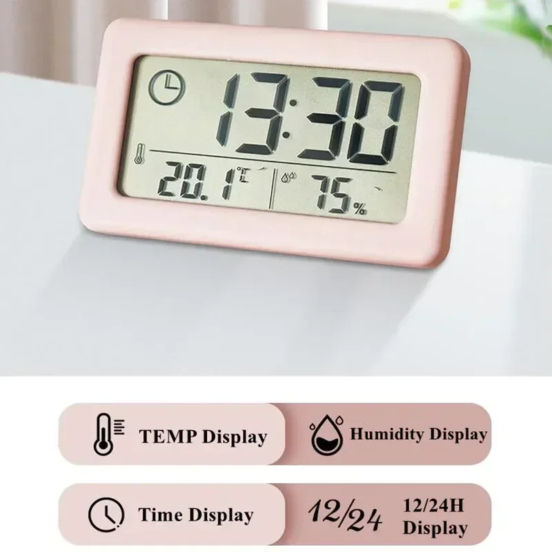 디지털 시계 알람 시계, 침실 장식 책상 테이블 전원  - Digital Hygrometer Probe 리뷰 및 가격