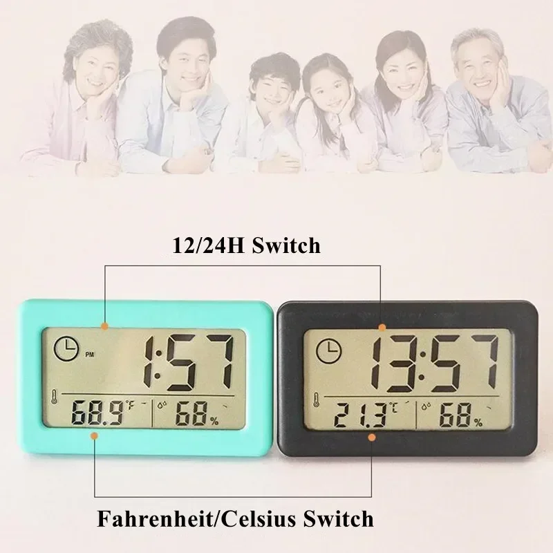 디지털 시계 알람 시계, 침실 장식 책상 테이블 전원  - Digital Hygrometer Probe 리뷰 및 가격