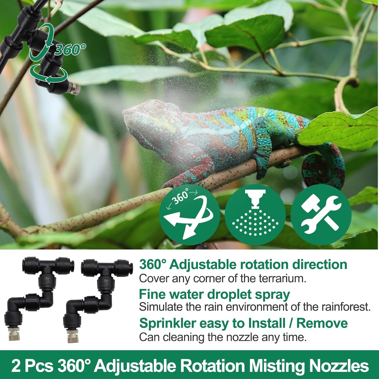 파충류 가습기 스마트 미스팅 시스템 허프스 테라리움 미 - Misting Nozzle Reptile 리뷰 및 가격