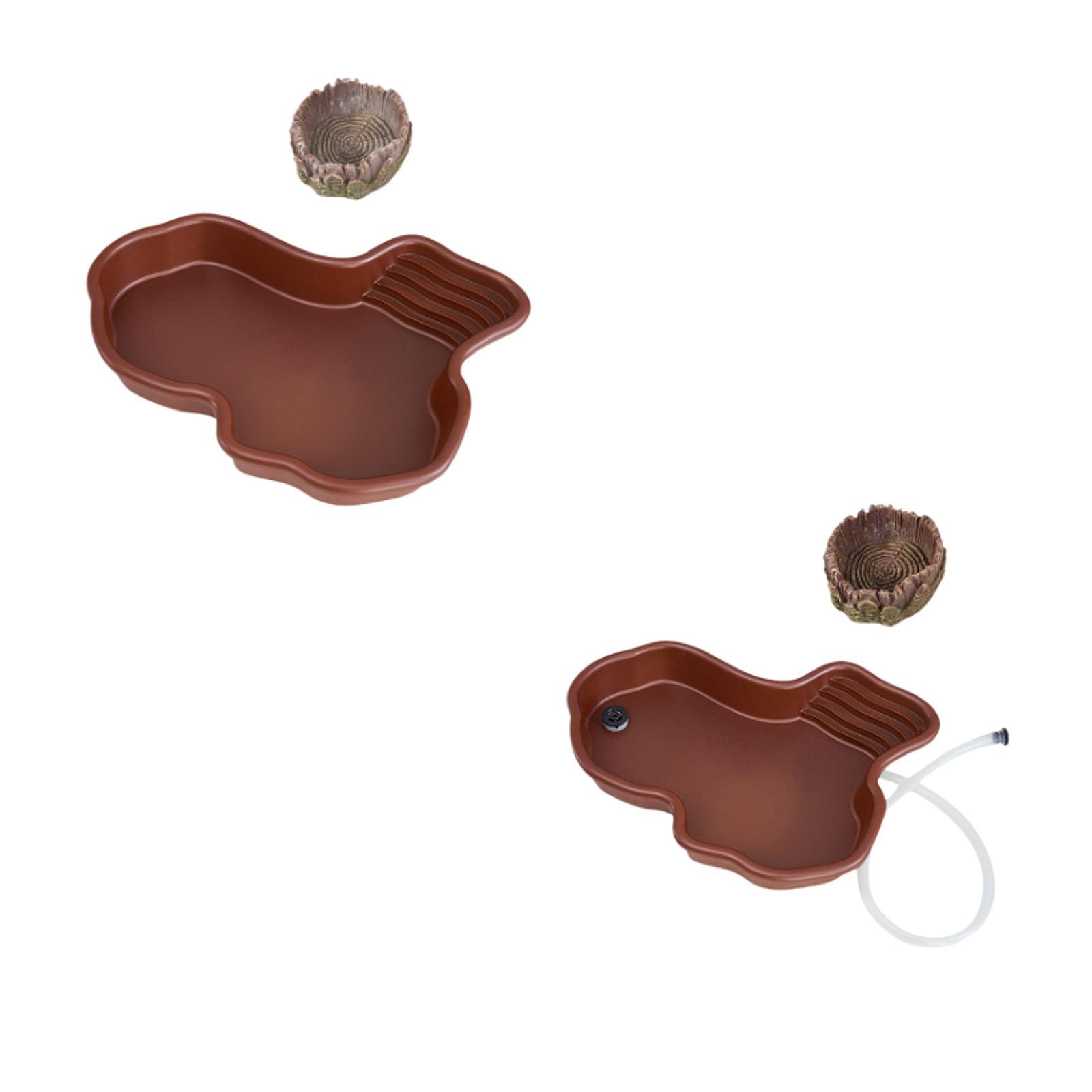 파충류 먹이 접시 파충류 목욕 수영장, 수족관 장식품, - Water Dish Reptile 리뷰 및 가격